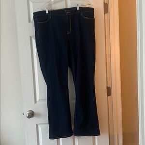 Old Navy Mid-Rise Boot-Cut Jeans - Dark Blue